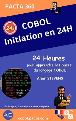 Couverture du livre Initiation au COBOL en 24 heures